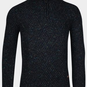 Baileys Half Zip Blauw Pullover 1/2 zip 428480/607