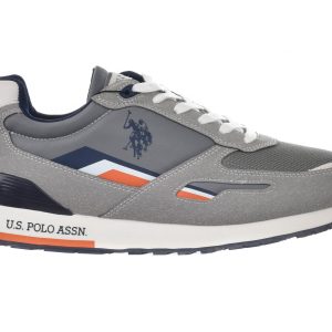 U.S. Polo Assn. – Heren – Tabry Sneakers – Grijs/MarineBlauw/Multicolour/Wit – Maat 45