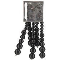 Niccolò Pasqualetti Oorbellen - Onyx-Embellished Sterling Silver Medusa Earring in black