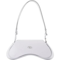 Diesel Hobo bags - Play Shoulder Bag - Leather - Grey in wit