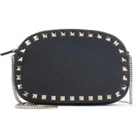 Valentino Garavani Crossbody bags - Compact Black Calf Leather Handbag in zwart