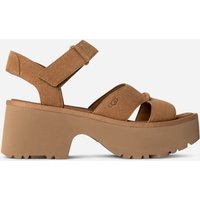 UGG® New Heights met enkelband in Brown, Maat 36, Suede