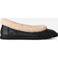 UGG® Zora leren ballerina’s in Black, Maat 37, Leder