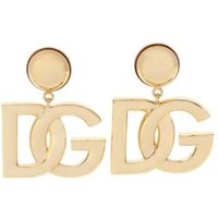 Dolce&Gabbana Oorbellen - Bold Brass Earrings With Distinctive Double-Letter in gold