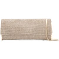 Benedetta Bruzziches Clutches - Sand Crystal Mesh Clutch in beige