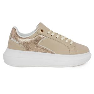 U.S. Polo Assn. – Dames – Helis Sneakers – Beige/Gold/Wit – Maat 38