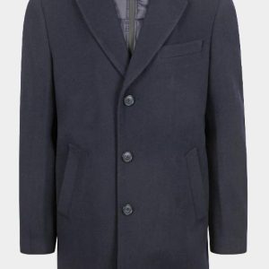 Suitable Wollen Jas Blauw Twill coat NK-5227NSH/73968