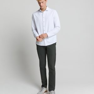 No- Excess N705015 Pants Chino 4-way Stretch Sedoc Chino 124 Dark Steel