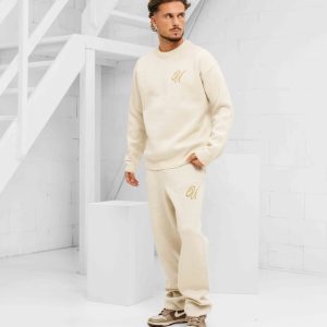 24 Uomo Knitted Trainingspak Heren Sand/Khaki – Maat XXL – Kleur: BeigeSand | Soccerfanshop