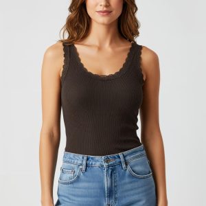 Only Onlsara Sharai Life Tank Top Jrs Noos Tops En Singlets 5001534 Chocolate Torte