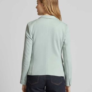 Shaped fit blazer van katoenmix, model ‘JULIA’