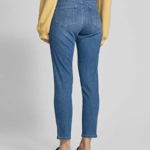 Skinny fit jeans met verkorte pasvorm, model ‘Ornella’