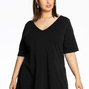 Yoek Tuniek V flare | Zwart | Maat 54/56
