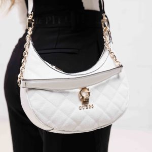 Guess Bessey Convertible Tas Dames Wit – Kleur: Wit | Soccerfanshop