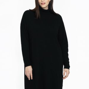 Yoek Jurk met col | Zwart | Maat 38/40