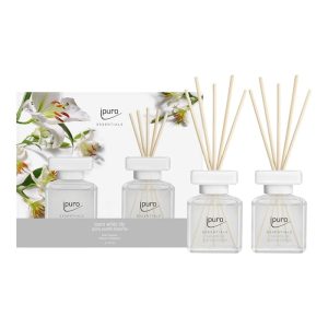 Geurstokjes Ipuro White Lily 2 x 50 ml geschenkset