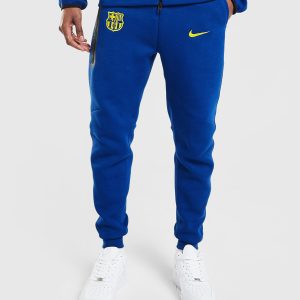 Nike voetbaljoggingbroek van fleece voor heren FC Barcelona Tech Fourth – Blauw- Heren, Blauw