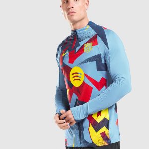Nike FC Barcelona Strike Drill Top – Blauw- Heren, Blauw