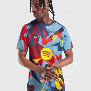 Nike Dri-FIT warming-uptop voor heren FC Barcelona Academy Pro Fourth – Blauw- Heren, Blauw