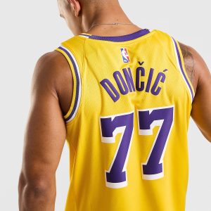 Nike Dri-FIT Swingman NBA-jersey voor heren Los Angeles Lakers Icon Edition – Geel- Heren, Geel