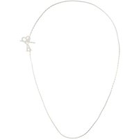 AMI Paris Kettingen - Adc 2 In 1 Necklace - Metal - Silver in silver