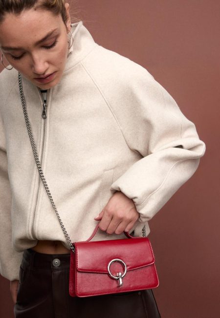 Stradivarius Schoudertas met ronde sluiting  Rood OS