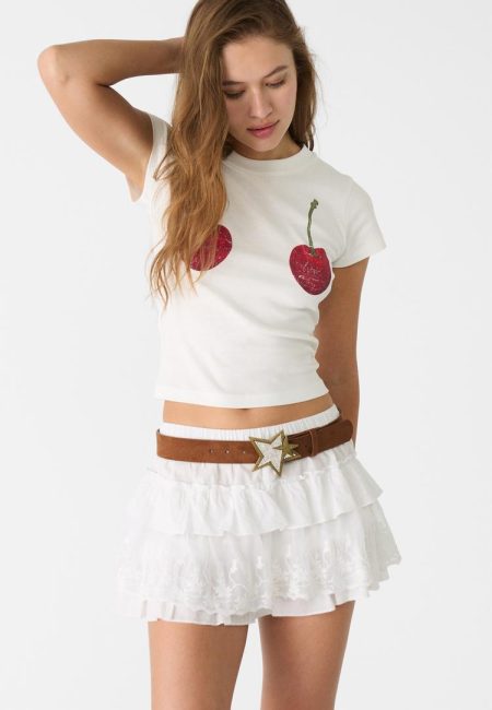 Stradivarius Riem met stergesp  Bruin 90