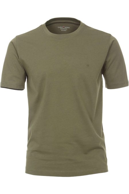 Casa Moda Casual T-Shirt ronde hals groen