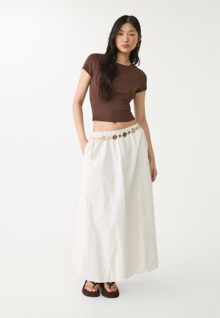 Stradivarius Riem met ronde studs  Goud M