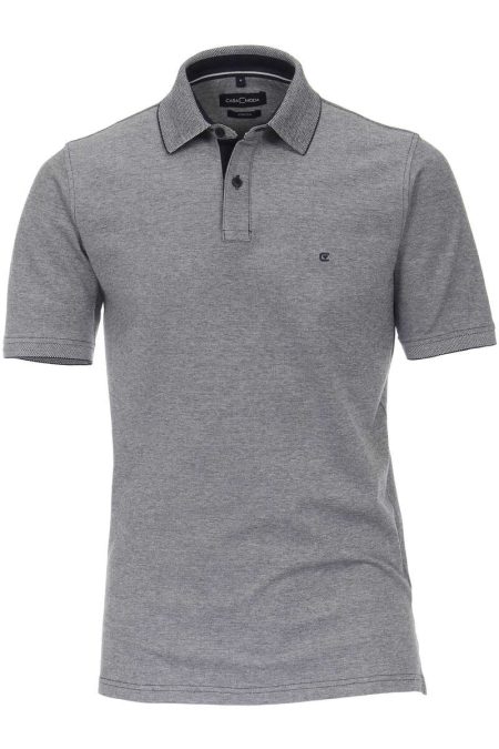 Casa Moda Polo shirt Korte mouw grijs/wit