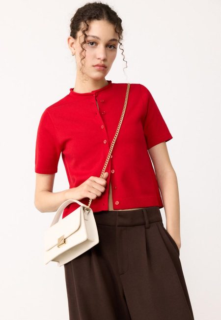 Stradivarius Schoudertas met dubbel hengsel  Ecru OS