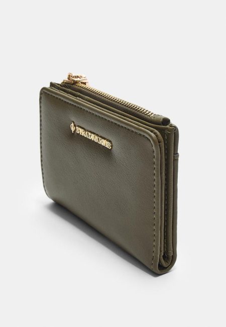 Stradivarius Ritsportemonnee kaarthouder  Kaki OS