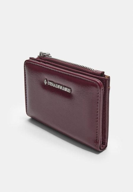 Stradivarius Portemonnee met rits  Bordeaux OS