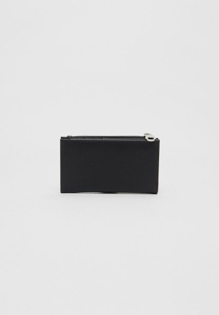 Stradivarius Basic portemonnee met rits  Zwart OS