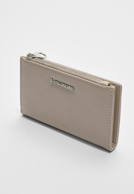 Stradivarius Basic portemonnee met rits  TRANSPARANT OS