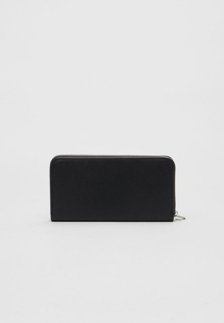 Stradivarius Basis portemonnee met rits  Zwart OS