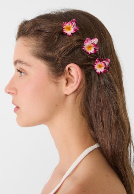 Stradivarius Set van 6 mini bloemknijpers  Lichtgeel OS