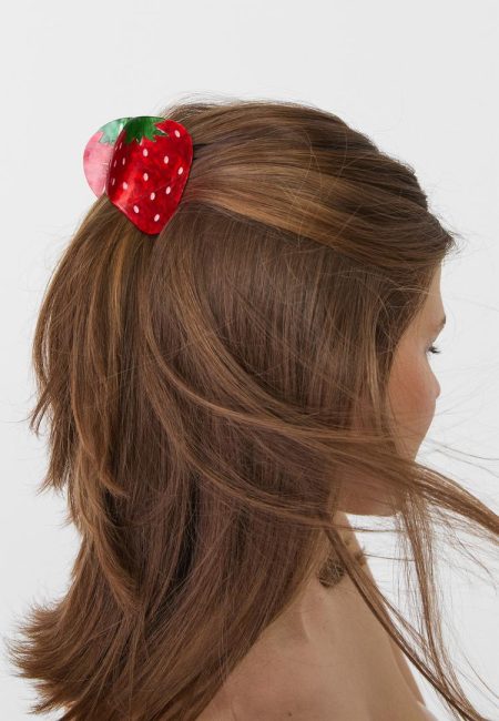 Stradivarius Aardbeien haarspeld  Rood OS