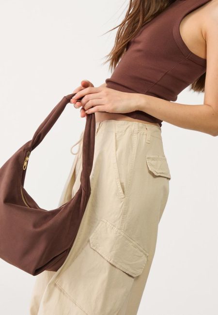 Stradivarius Schoudertas met handvatdetail  Bruin OS