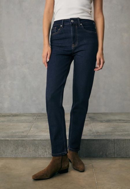 Stradivarius D10 jeans mom fit slim  VERBLEEKTE DENIM WASSING 34