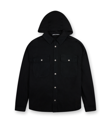 Hooded Overshirt Black - 48