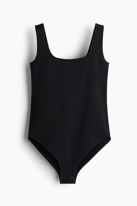 H & M - Seamless Light shape body - Zwart