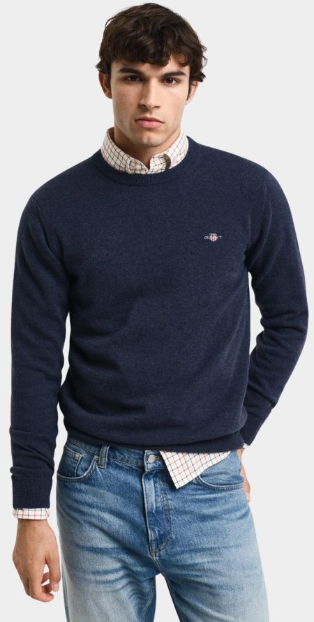 Gant Pullover Blauw SUPERFINE LAMBSWOOL C-NECK 87211/480