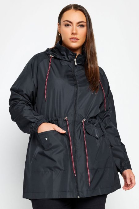 Yours Lichtgewicht Parka Met Capuchon In Donkerblauw