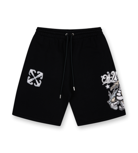 Dragon Skate Sweatshort Black - XS