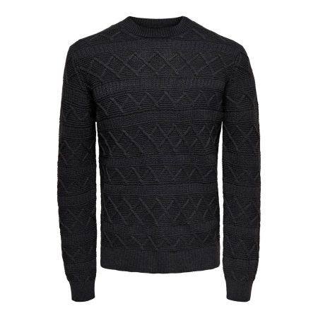 Only&Sons Wade Reg 5 Struc Mock Neck Knit