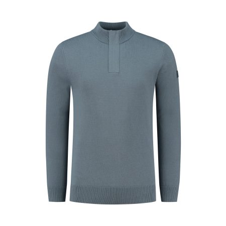 Purewhite Raglan Knit Half Zip Sweater