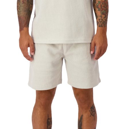 Black Bananas Monogram Waffle Shorts