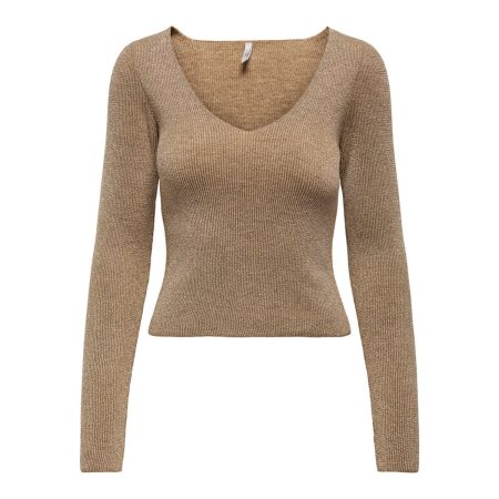 Only Ninna Long Sleeve Glitter Reversible Knitwear