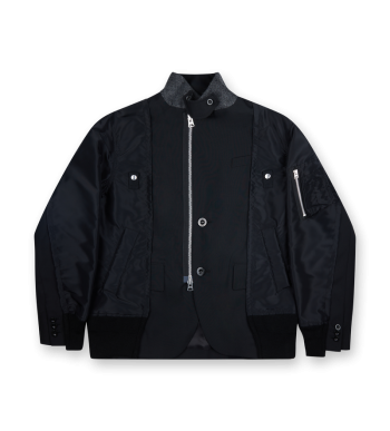 Suiting X Nylon Twill Jacket Black - 3